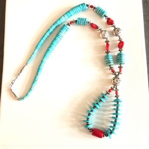 Authentic turquoise Southwestern necklace